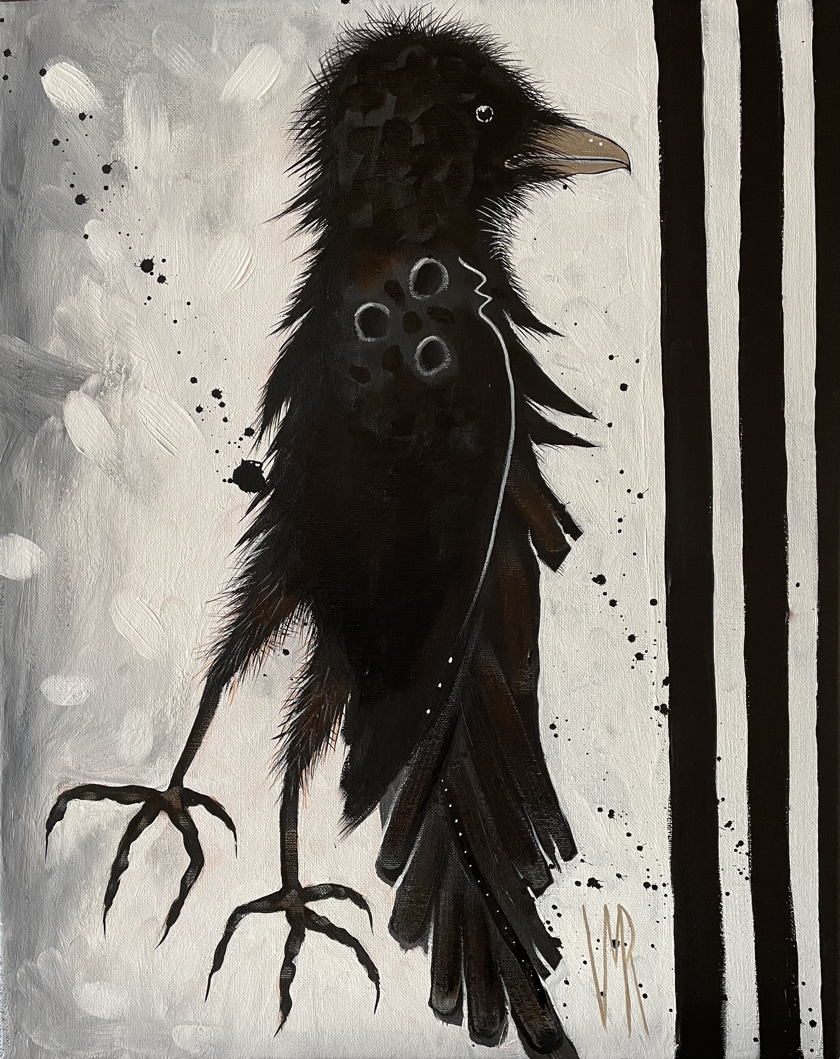 Crossing Booundaries Little Raven III by Virginia Maria Romero